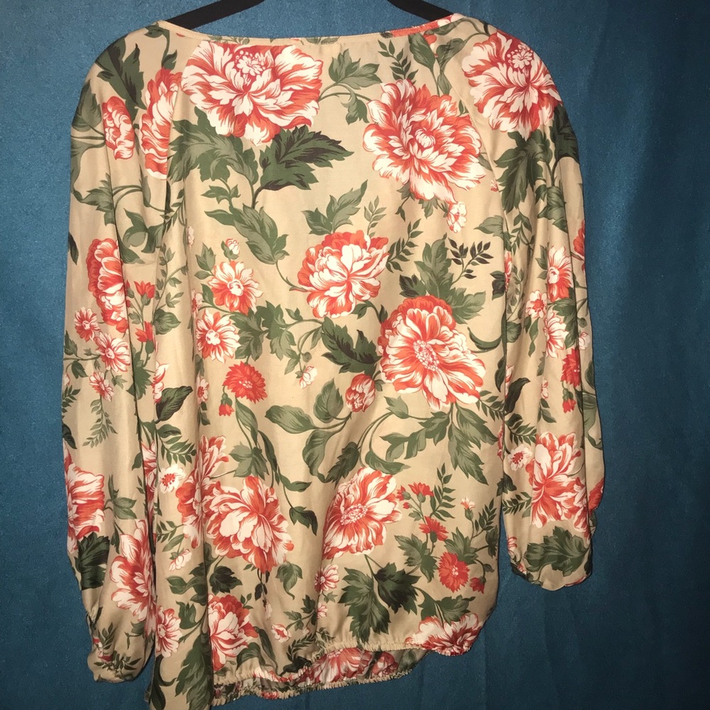 Floral printed loft blouse